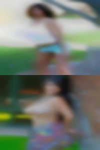 F1 Race Car black middle age naked woman watching.